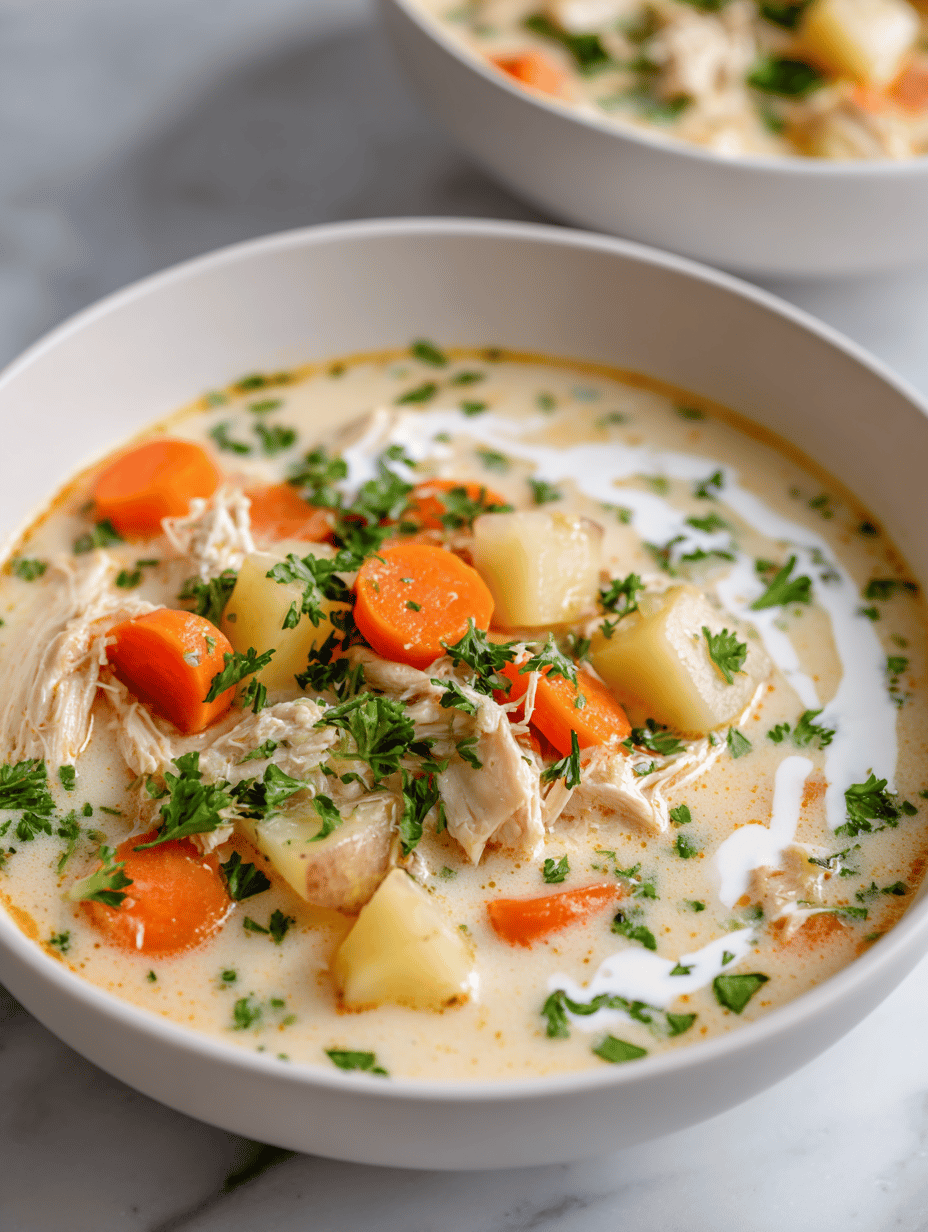 A Creamy Chicken Soup That’s More Than Comfort—It’s a Warm Hug in a Bowl