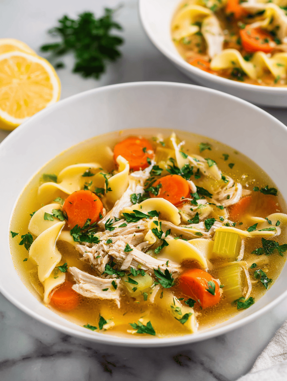 Reviving the Soul with a Classic Chicken Noodle Soup—But with a Twist